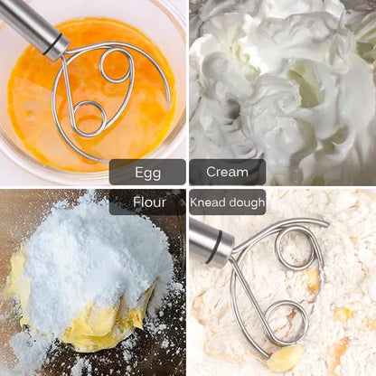 Stainless Steel Manual Flour, Dough, Noodle, and Egg Mixer