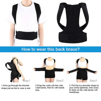 Shoulder & Back Posture Correction Belt || 2 in 1